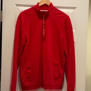 Armani Exchange long sleeve quarter zip jacket / light sweatshirt